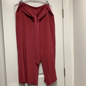 Size 18 Mauve Lark + Grey wide leg pants